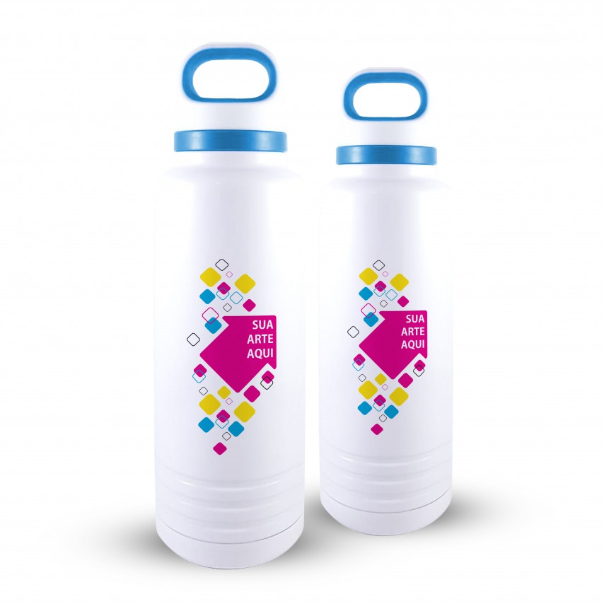 GARRAFA TÉRMICA EM AÇO 600ml - PERSONALIZADA